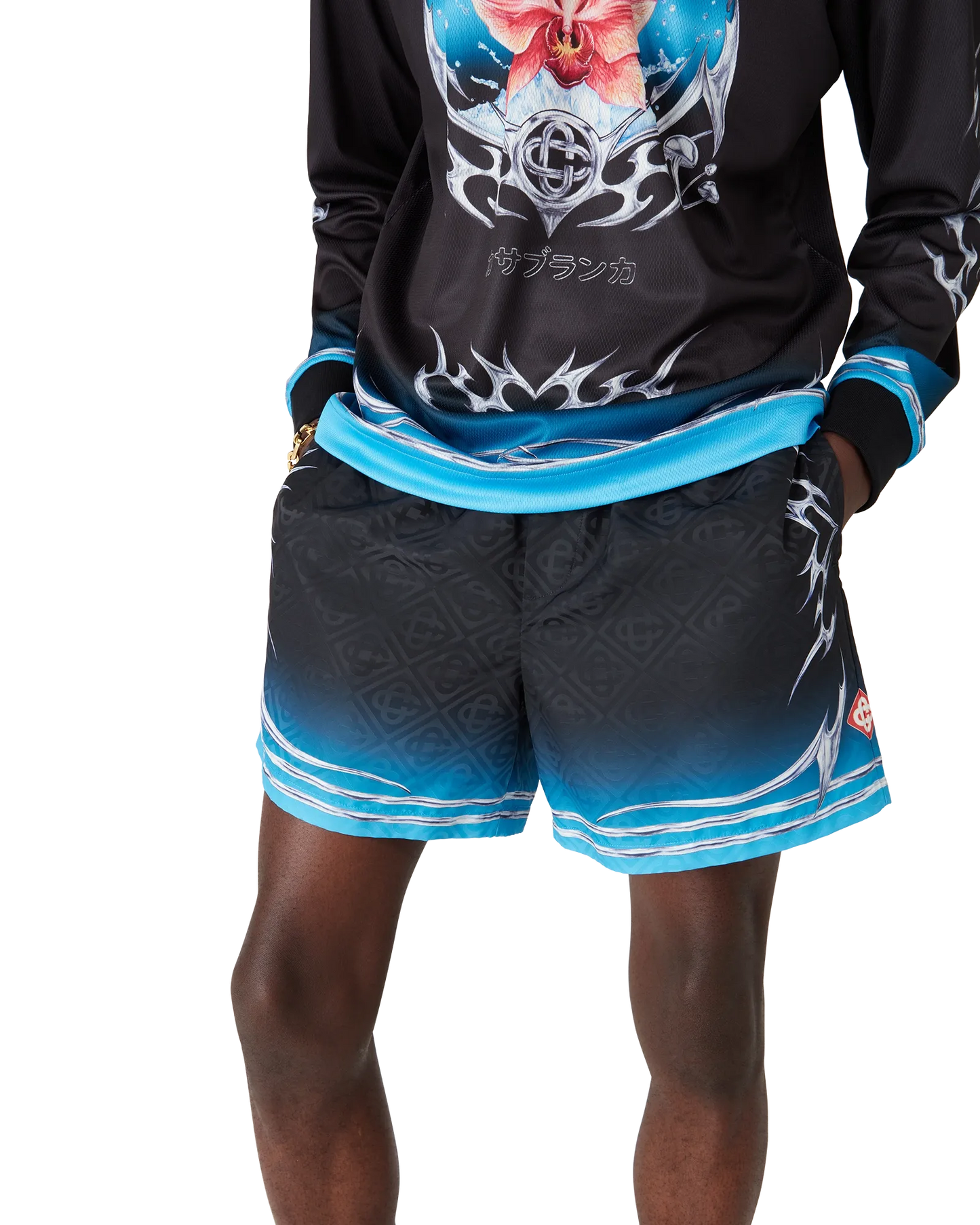 Blades Jacquard Swim Shorts