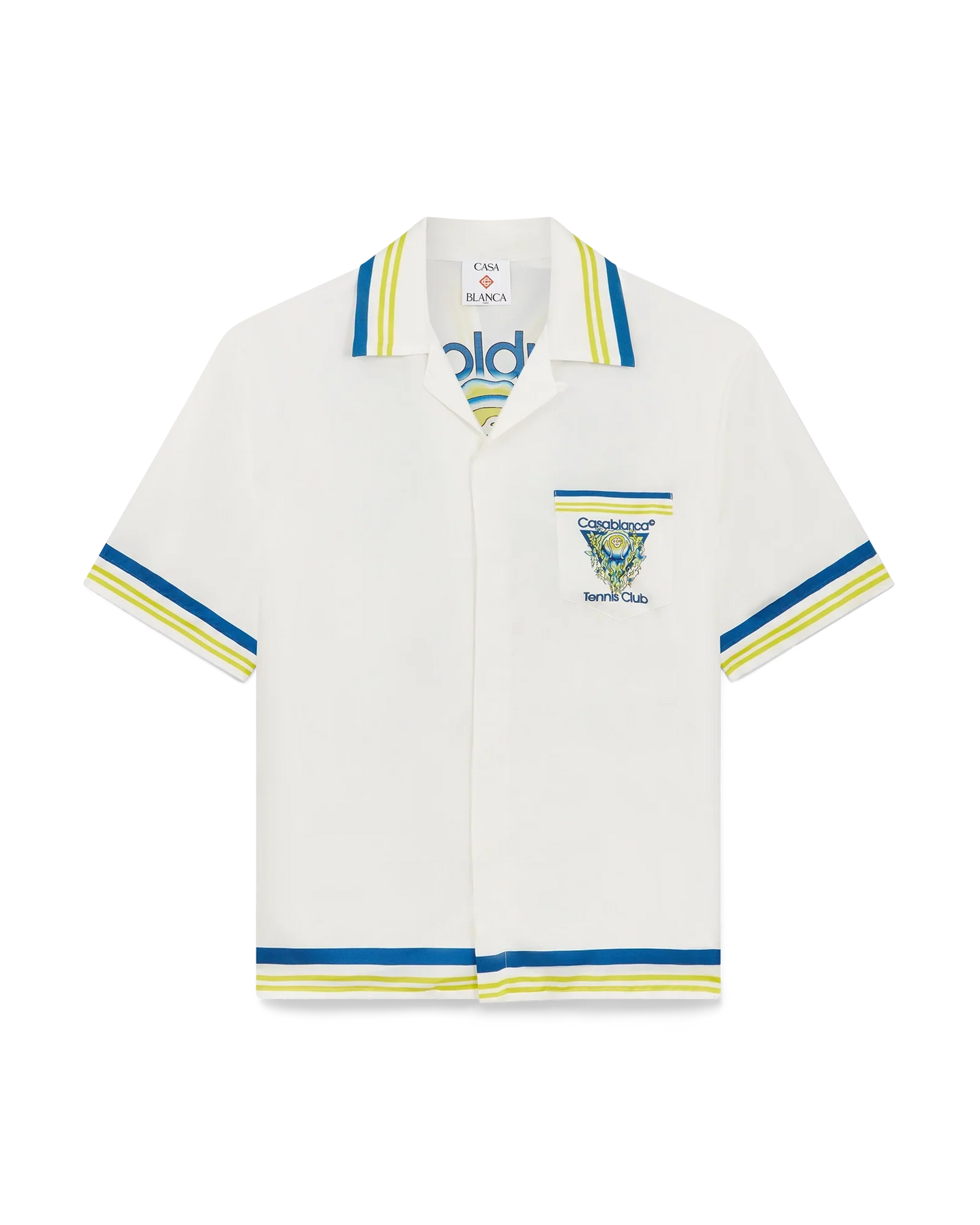 Tennis Club Short Sleeve Silk Shirt
