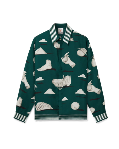 Metaphysical Long Sleeve Silk Shirt