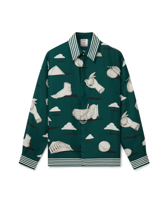 Metaphysical Long Sleeve Silk Shirt