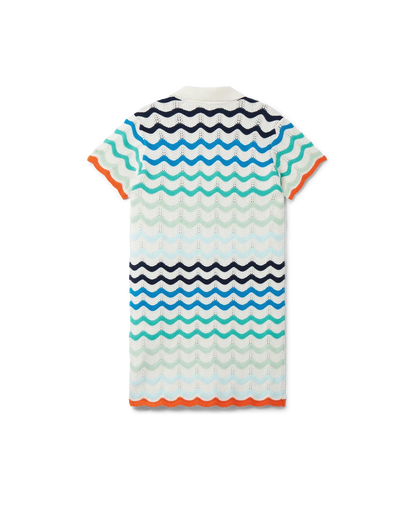 Gradient Wave Crochet Dress