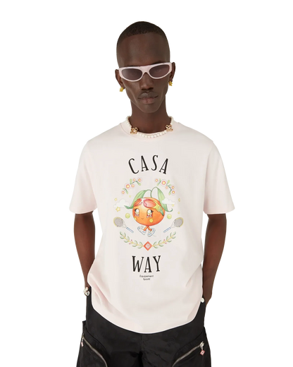 Casa Way Orange Mascot Short Sleeve T-Shirt