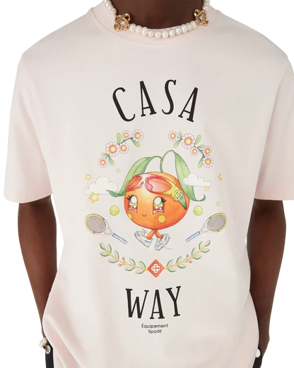 Casa Way Orange Mascot Short Sleeve T-Shirt