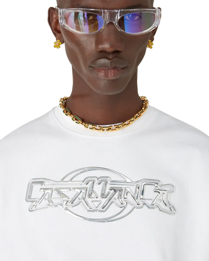 Casablanca Chrome Oversized Short Sleeve T-Shirt