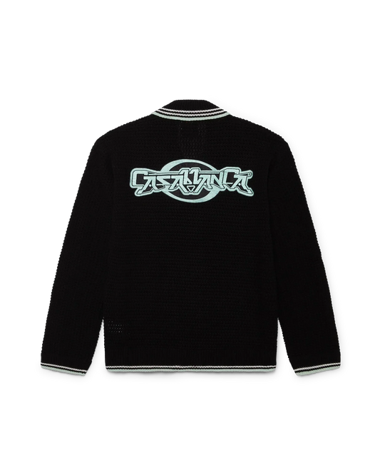 Embroidered Cotton Crochet Long Sleeve Shirt