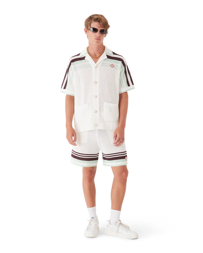 Tennis Cotton Crochet Shorts