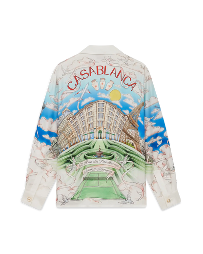 Paris Store Long Sleeve Silk Shirt