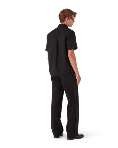 Cotton Monogram Short Sleeve Shirt