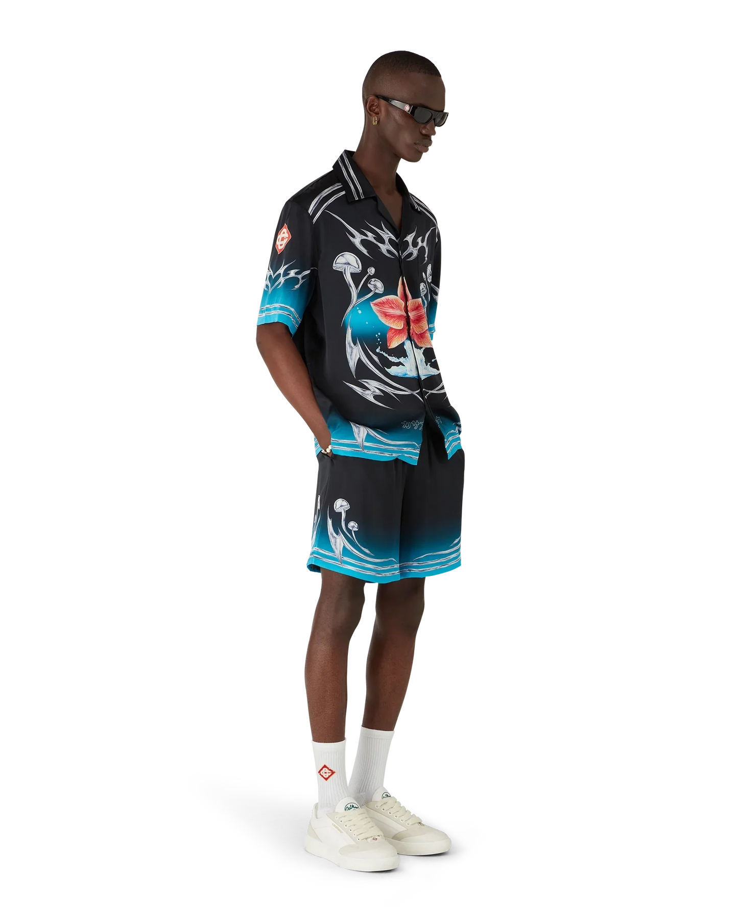 Blades Silk Satin Shorts