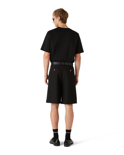 Cotton Tailored Belt Loop Shorts
