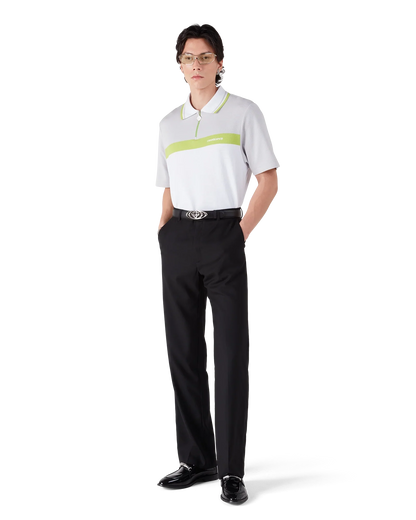 Grey Short Sleeve Polo Shirt