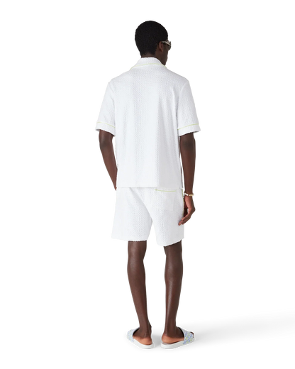 White Towelling Shorts