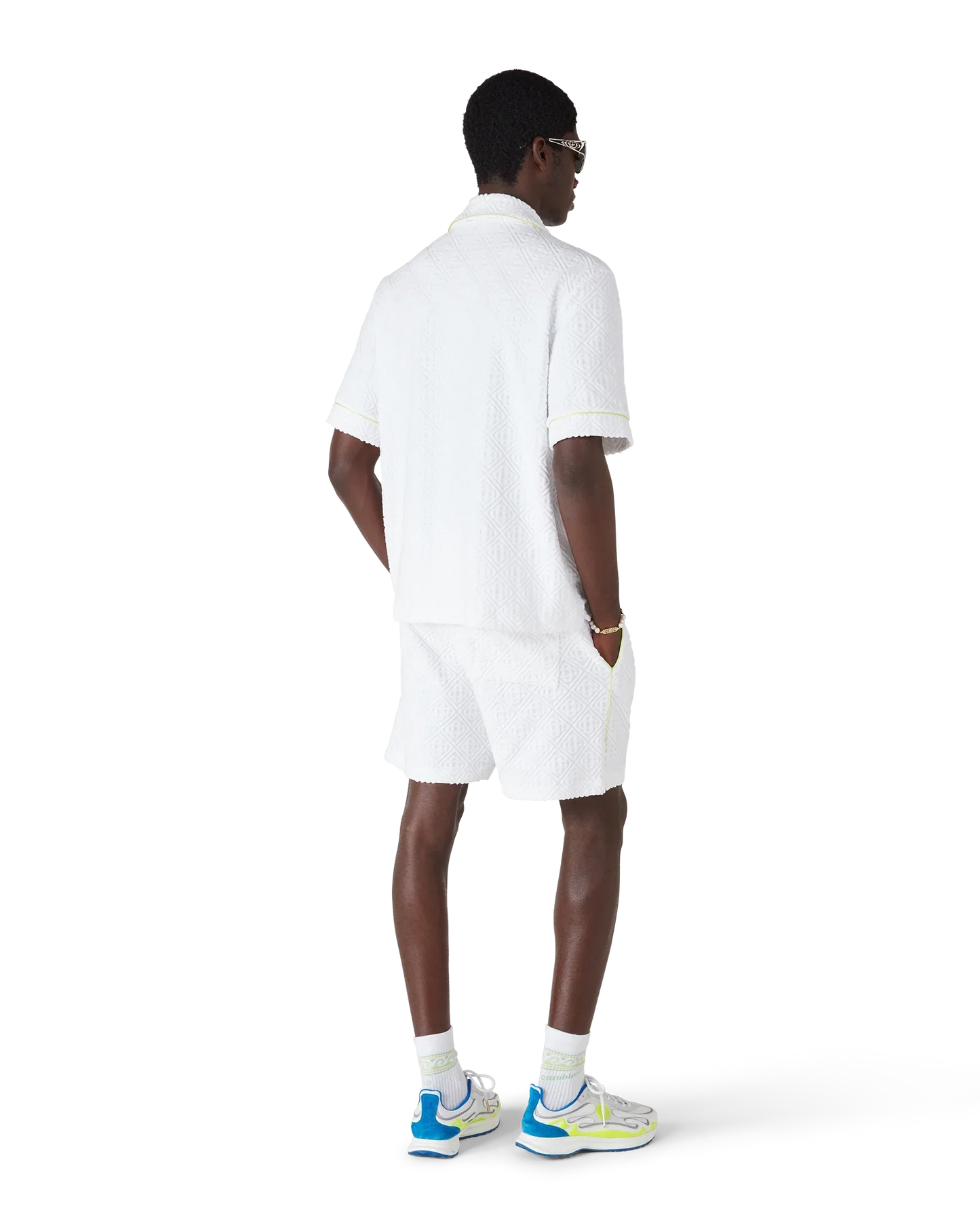 White Towelling Shorts
