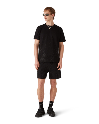 Crystal Monogram Logo Short Sleeve T-Shirt