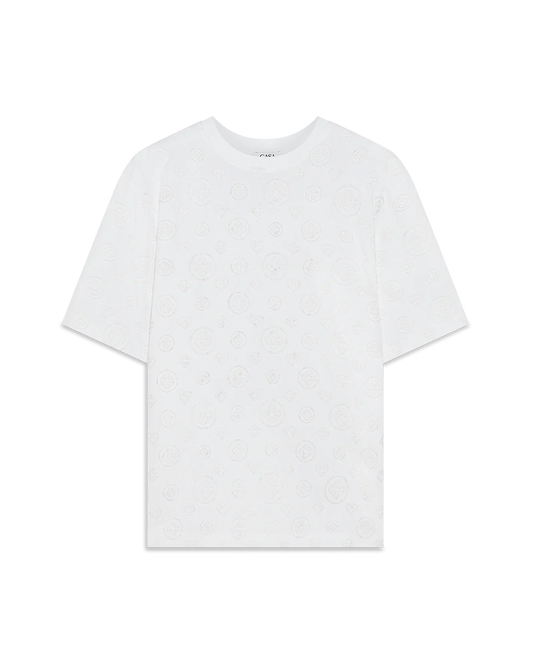 Applique Monogram Oversized Short Sleeve T-Shirt
