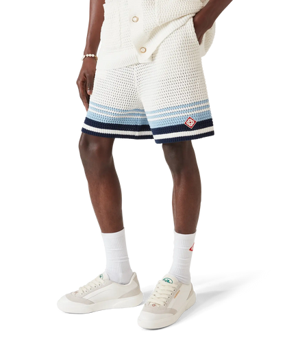 Tennis Cotton Crochet Shorts