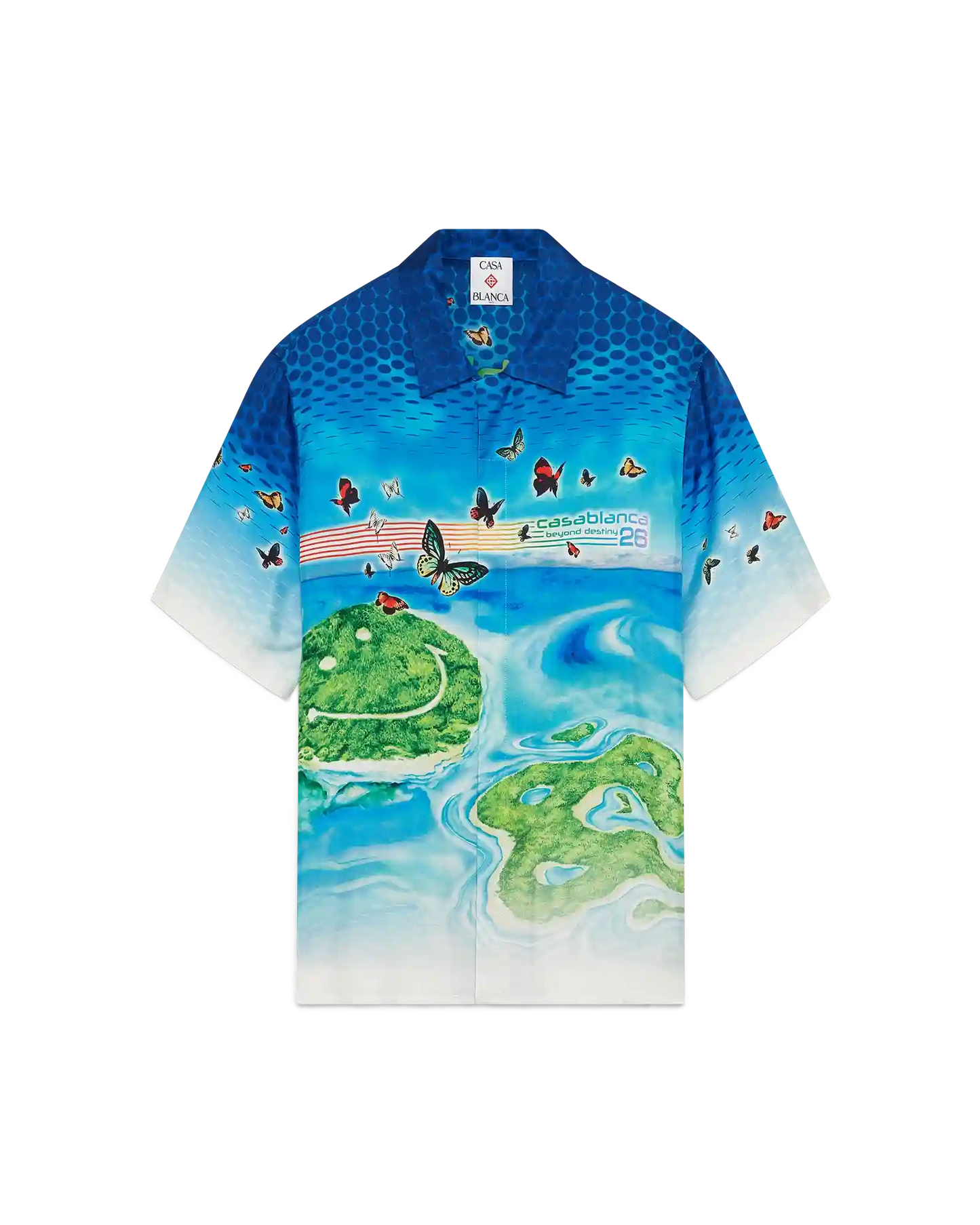 Beyond Destiny Short Sleeve Silk Shirt