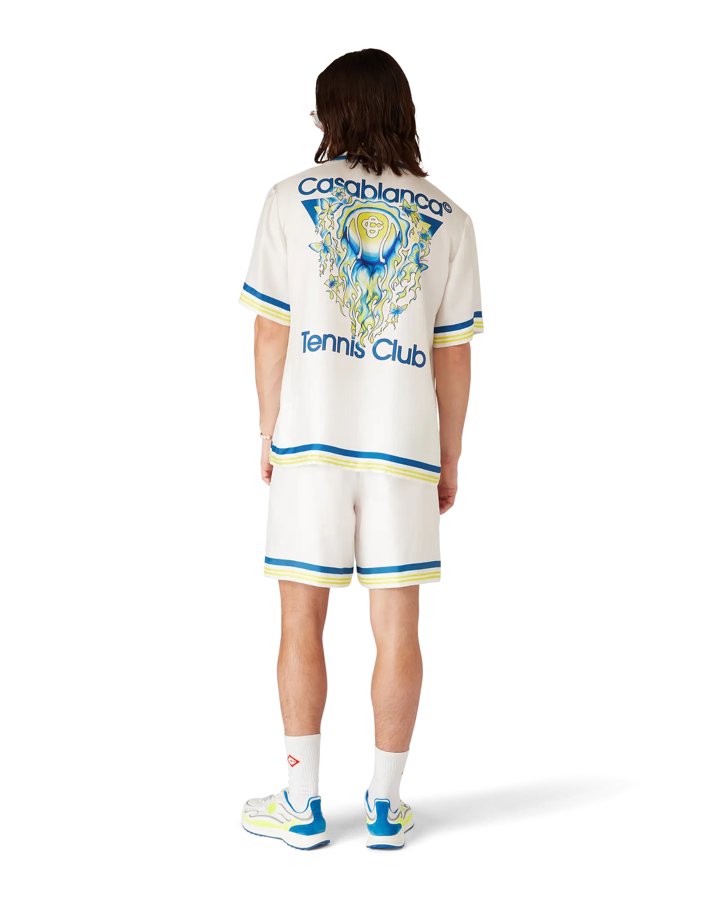 Tennis Club Short Sleeve Silk Shirt