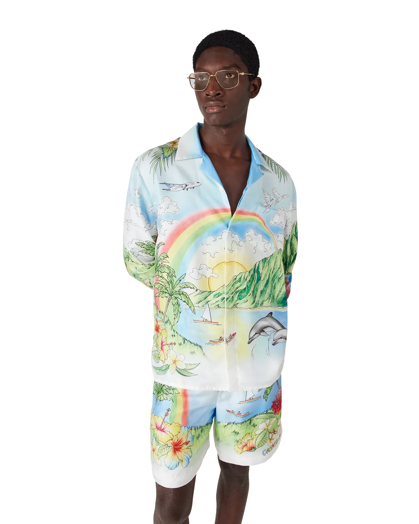 Aloha Long Sleeve Silk Shirt