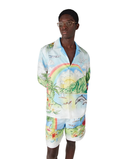 Aloha Long Sleeve Silk Shirt