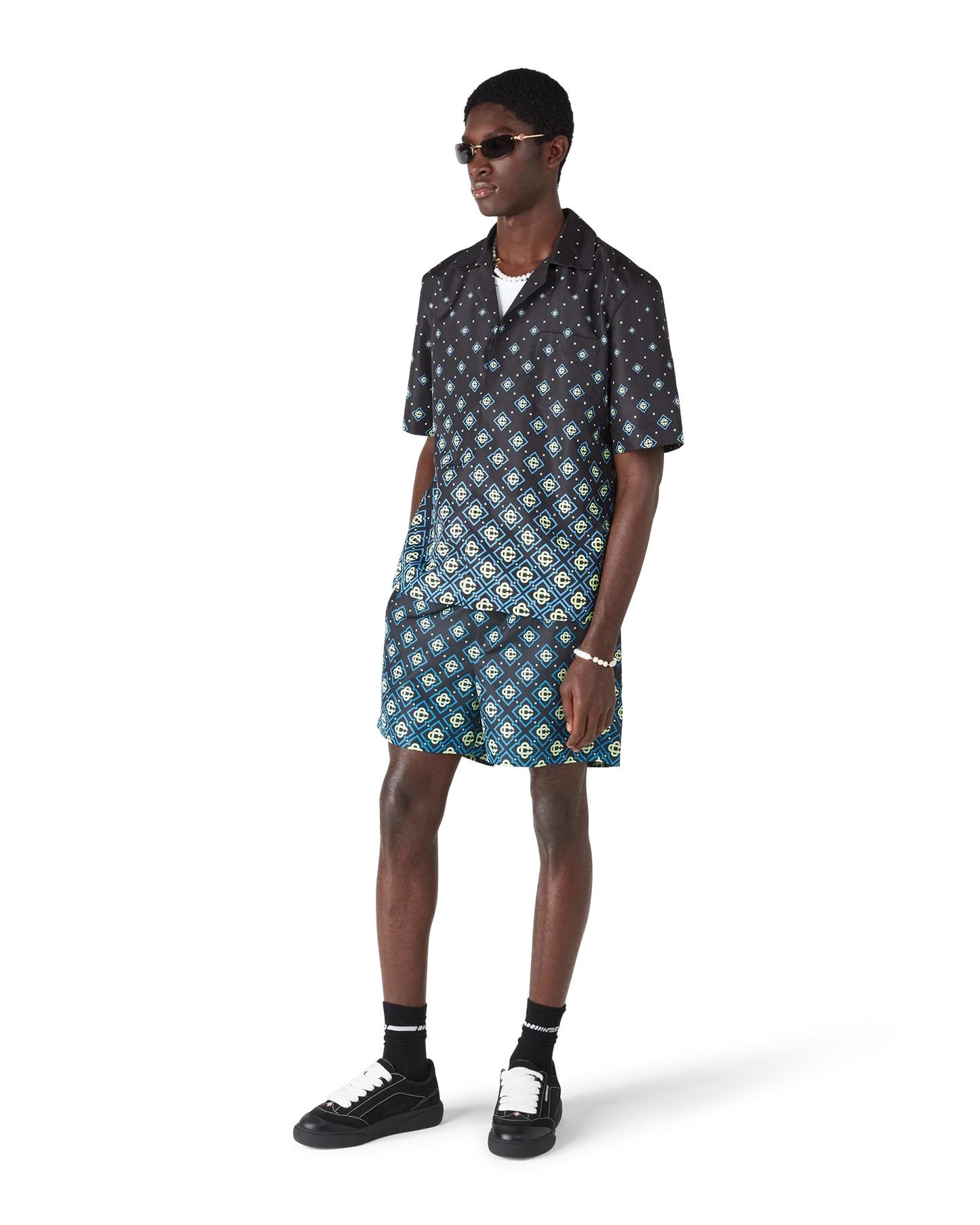 Degrade Monogram Short Sleeve Swimwear