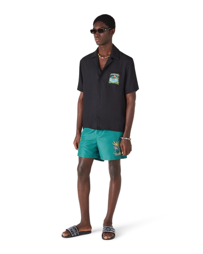 Casa Embroidery Swim Shorts