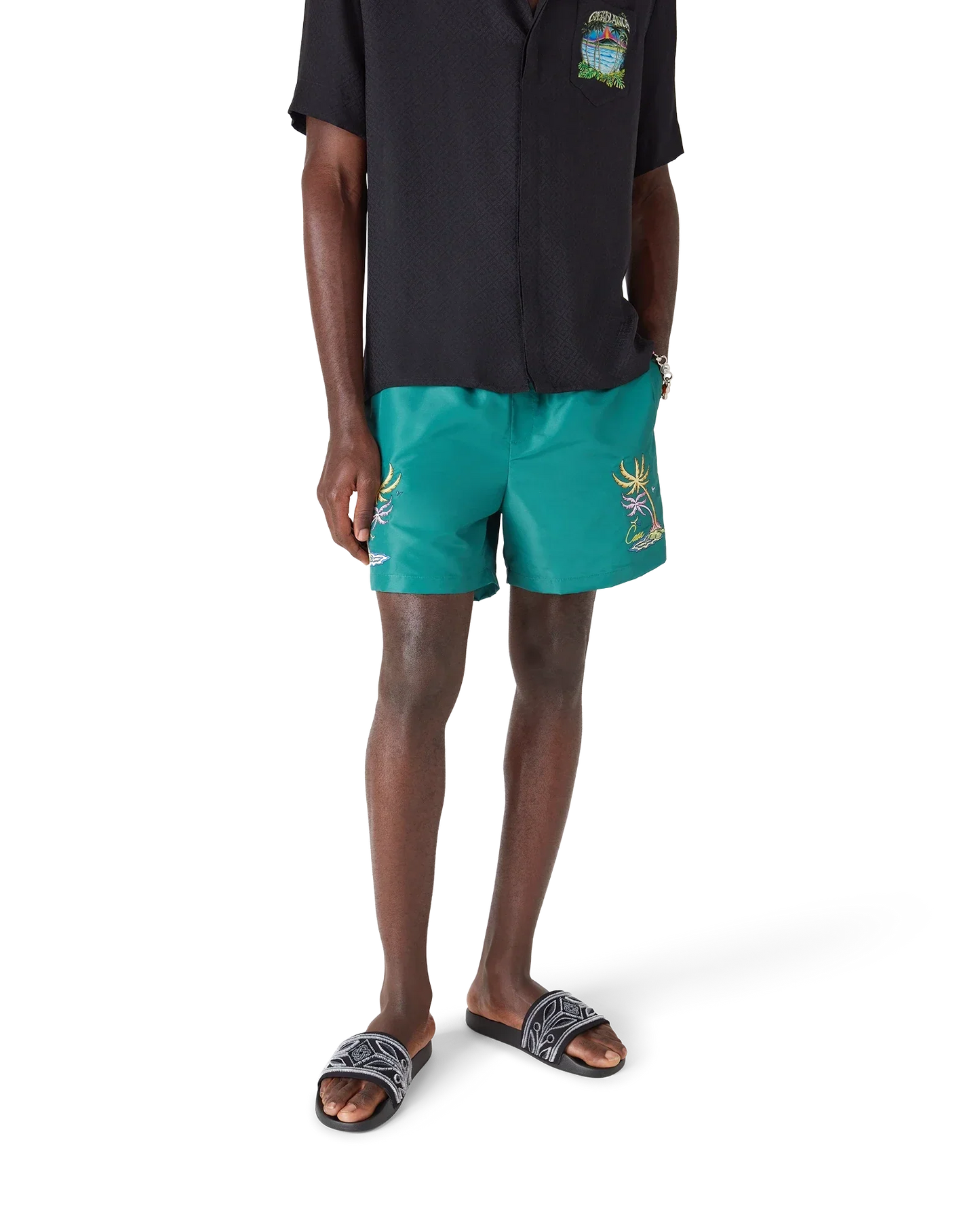 Casa Embroidery Swim Shorts