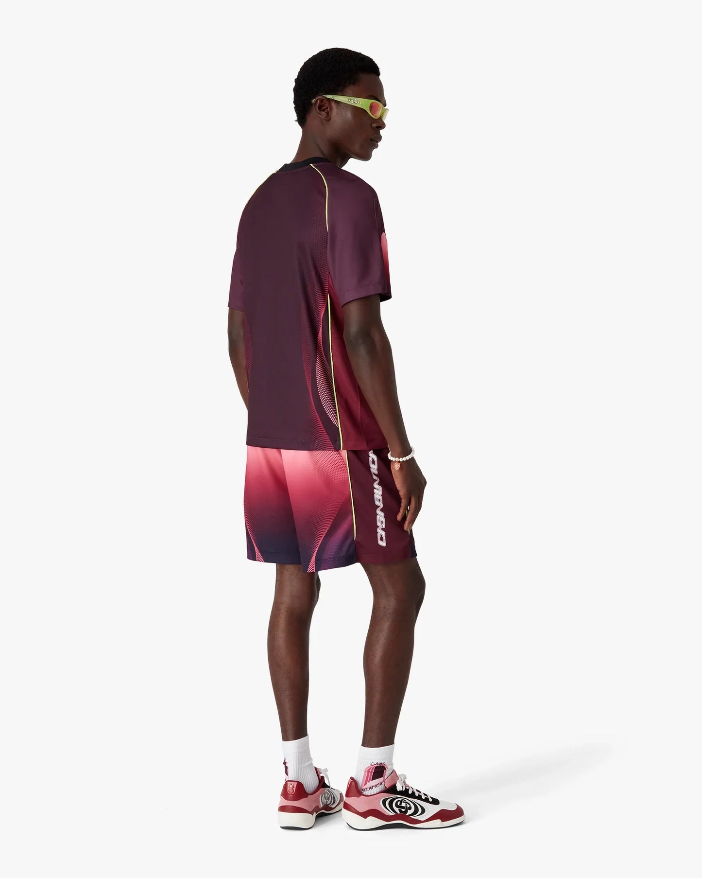 Aubergine Gradient Football Shorts