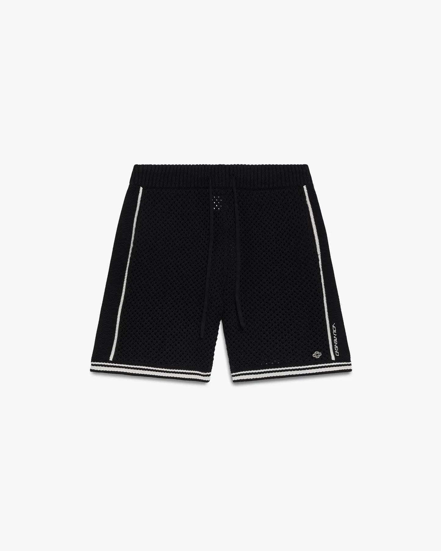 Black Mesh Shorts