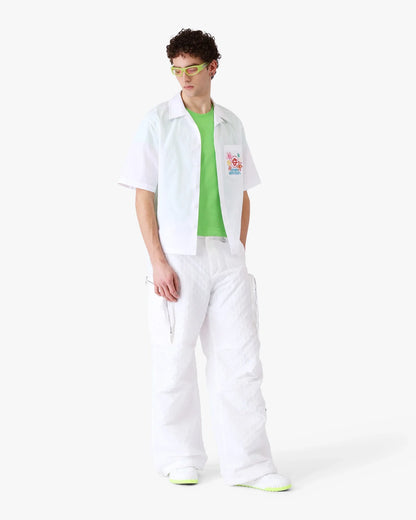 Collage D'Icones Graphiques Embroidered Short Sleeve Shirt