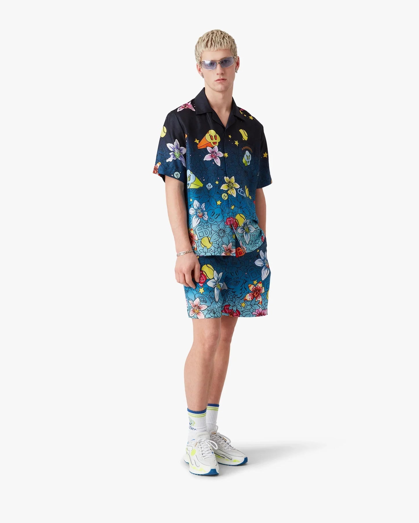 Collage D'Icones Graphiques Silk Shorts