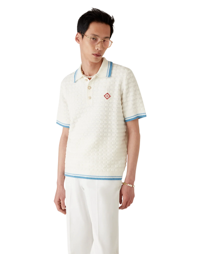 Cotton Boucle Polo Shirt