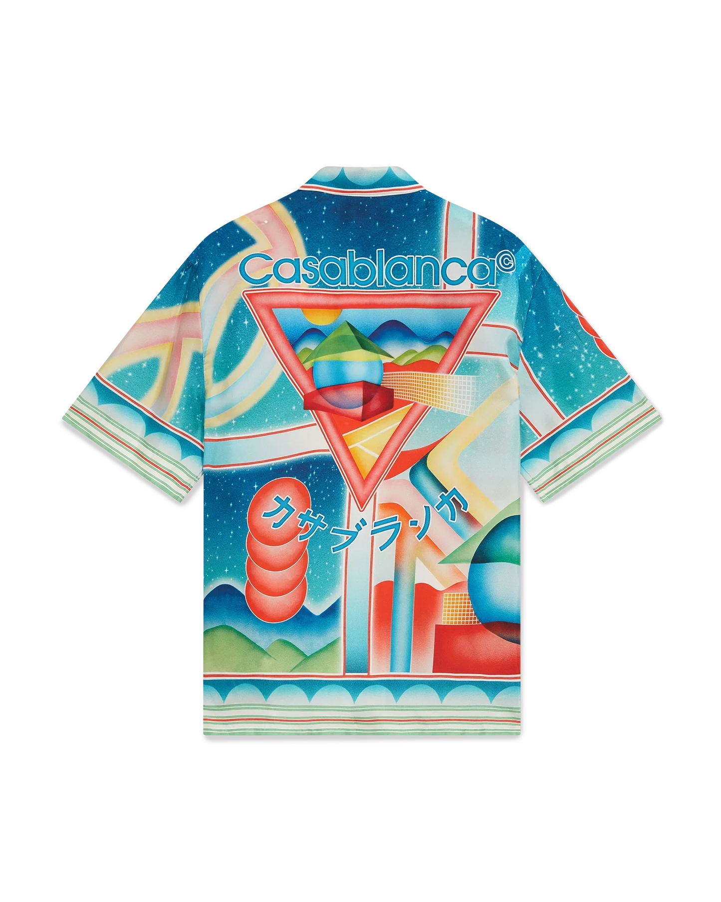 Galaxy Court Short Sleeve Silk Shirt