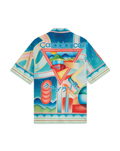 Galaxy Court Short Sleeve Silk Shirt