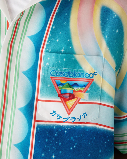 Galaxy Court Short Sleeve Silk Shirt