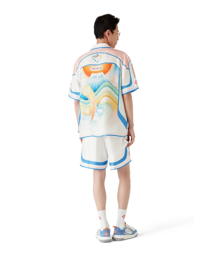 Fuji Dream Short Sleeve Silk Shirt