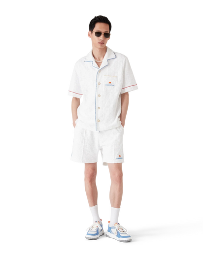 Monogram Jacquard Short Sleeve Towelling Shirt
