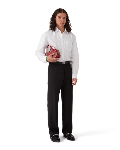 Cotton Monogram Jacquard Oxford Shirt