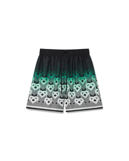Gradient Monogram Silk Shorts