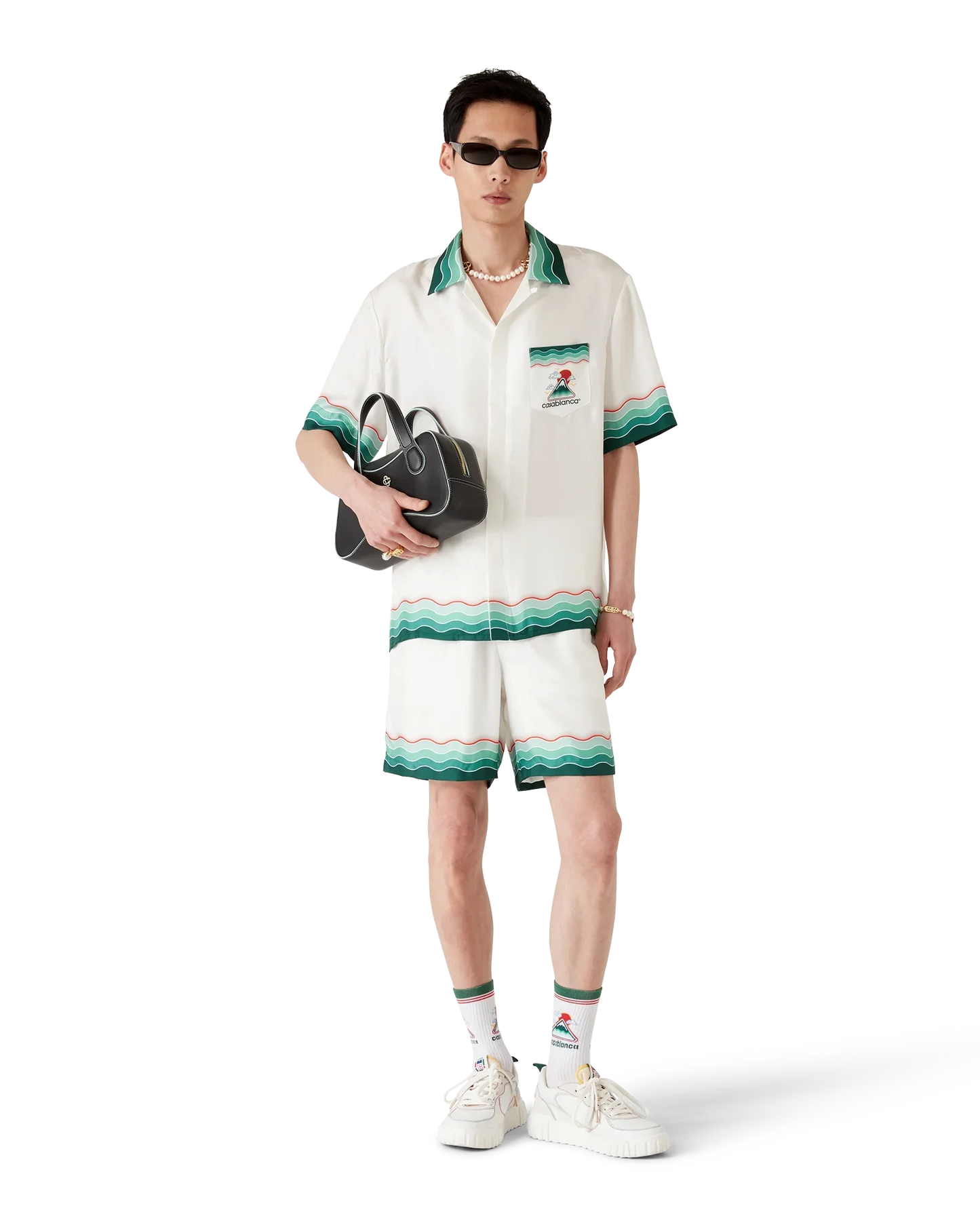 Montagne Ondulee Silk Shorts