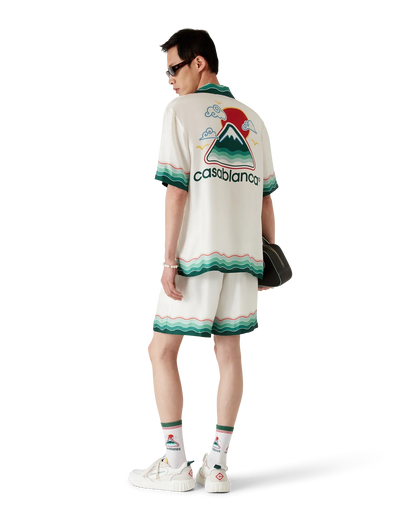 Montagne Ondulee Silk Shorts
