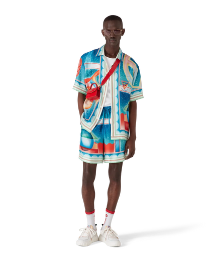 Galaxy Court Silk Shorts