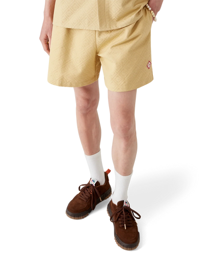 Cotton Monogram Jacquard Shorts
