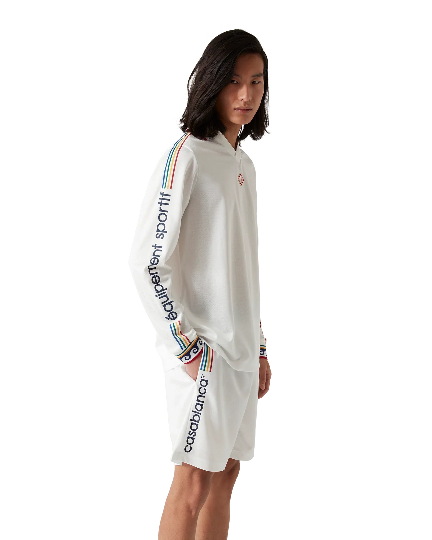 Jacquard Monogram Football Long Sleeve Shirt