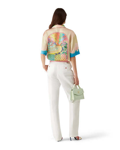 Lucid Dreams Short Sleeve Silk Shirt