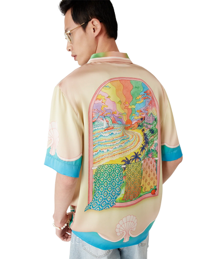Lucid Dreams Short Sleeve Silk Shirt