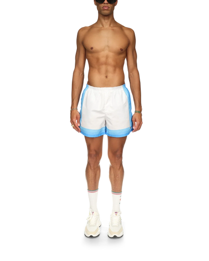 Blue Gradient Swim Trunks