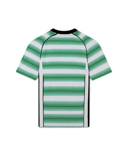 Gradient Stripe Panelled Short Sleeve T-Shirt