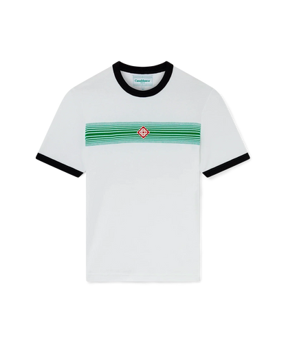 Gradient Stripe Ringer Short Sleeve T-Shirt