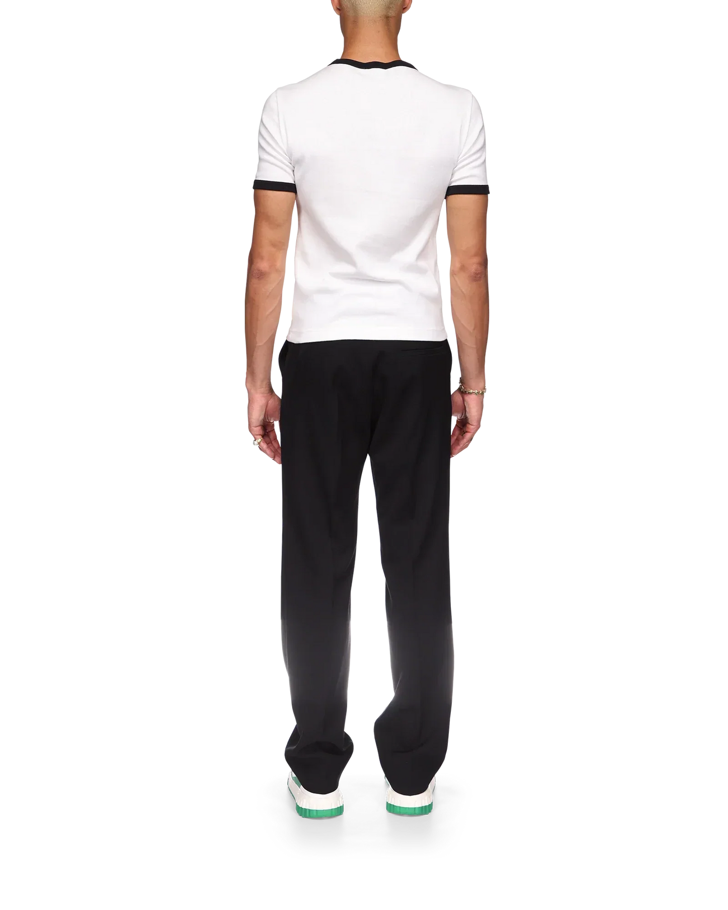 Gradient Stripe Ringer Short Sleeve T-Shirt